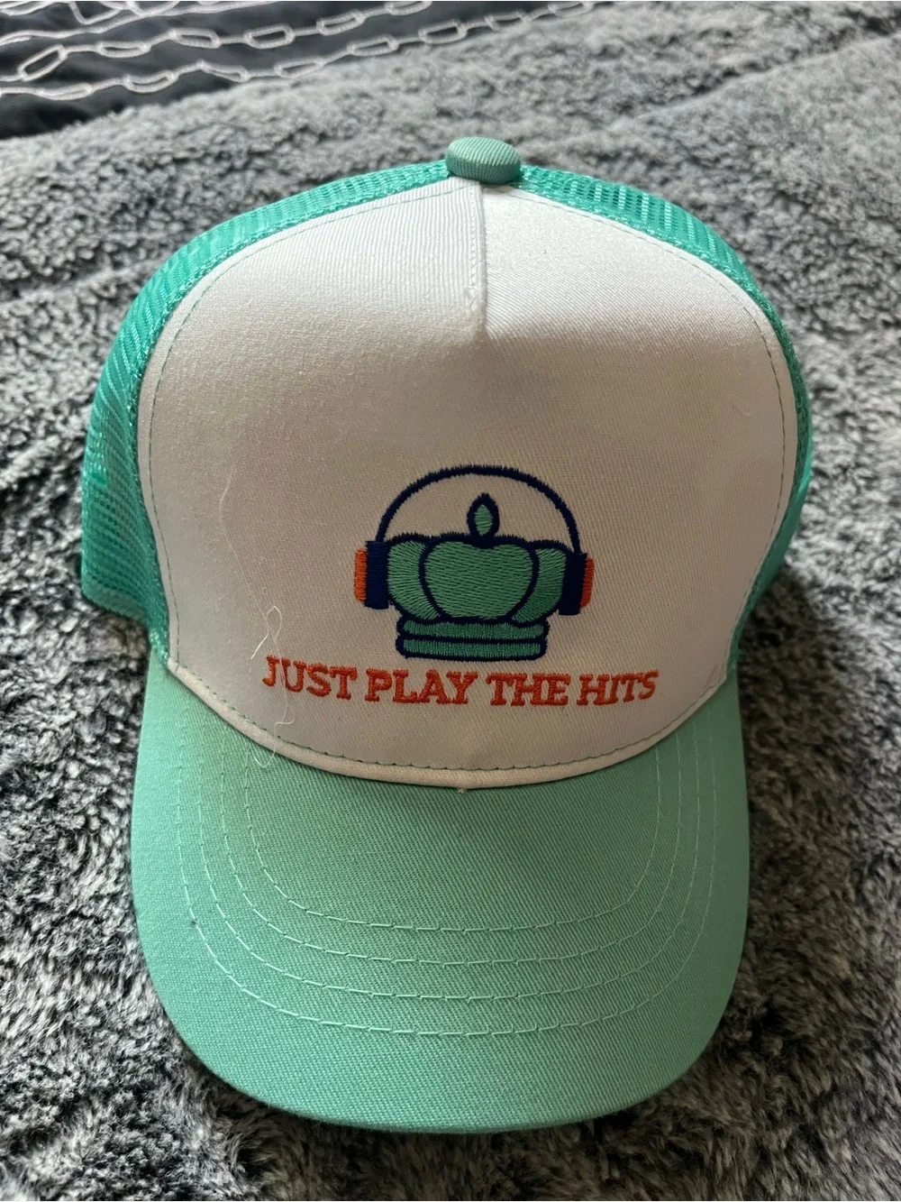 Kids Mint and White Trucker Hat - 